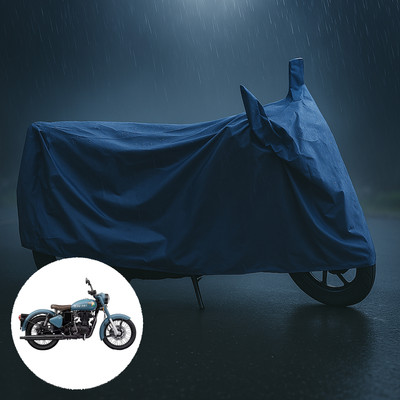 PAGORA Waterproof Two Wheeler Cover for Royal Enfield(Classic 350 Signals, Blue)