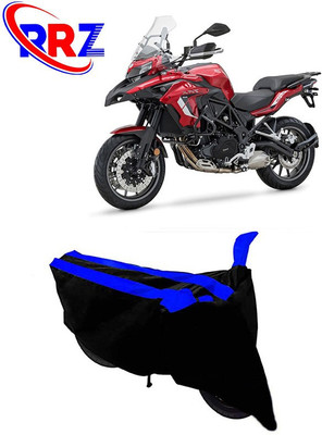 RRZ Waterproof Two Wheeler Cover for Benelli(TRK 502, Black, Blue)
