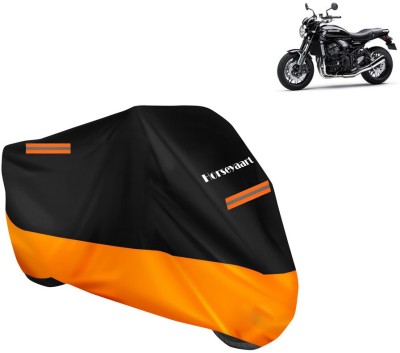 Horseyaart Waterproof Two Wheeler Cover for Kawasaki(Z900RS BS6, Orange)