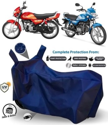 MADAFIYA Two Wheeler Cover for Hero(HF Deluxe, Blue)