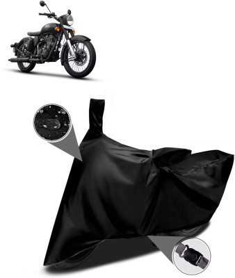 CODOKI Waterproof Two Wheeler Cover for Royal Enfield(Classic Stealth Black, Black)