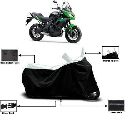 Amexride Two Wheeler Cover for Kawasaki(Versys 650 BS6, White)