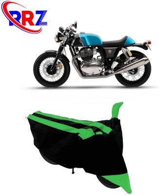 RRZ Waterproof Two Wheeler Cover for Royal Enfield(Continental GT, Black, Green)