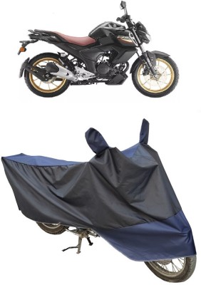 ETIOTIC Waterproof Two Wheeler Cover for Yamaha(FZ-S Fi Version 3.0, Blue, Black)