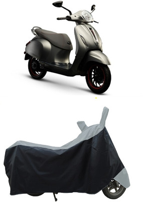 Coxtor Waterproof Two Wheeler Cover for Bajaj(Urbanite Chetak, Grey)