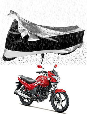 Mdstar Waterproof Two Wheeler Cover for Hero(Achiever, Silver, Black)