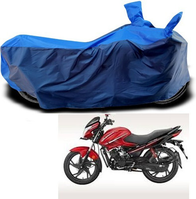 DeepShakshi AUTOMOTIVE Waterproof Two Wheeler Cover for Hero(Glamour i3s, Blue)