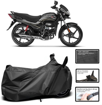 WMIZEXA Two Wheeler Cover for Hero(Passion Plus, Black)