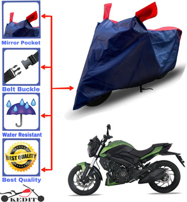 KEDIT Two Wheeler Cover for Bajaj(Dominar, Red, Blue)