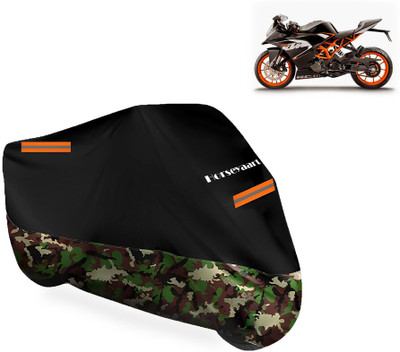 Horseyaart Waterproof Two Wheeler Cover for KTM(RC 200, Multicolor)