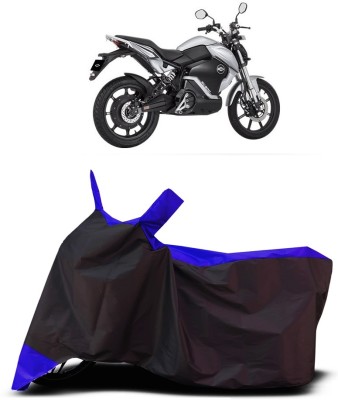 VESMEI Two Wheeler Cover for Revolt(RV Cafe Racer BS6, Blue)