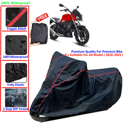 SThanaveX Waterproof Two Wheeler Cover for Mahindra(MOJO XT 300, Black)