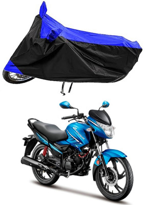 Mdstar Waterproof Two Wheeler Cover for Hero(New Glamour BS6, Blue)
