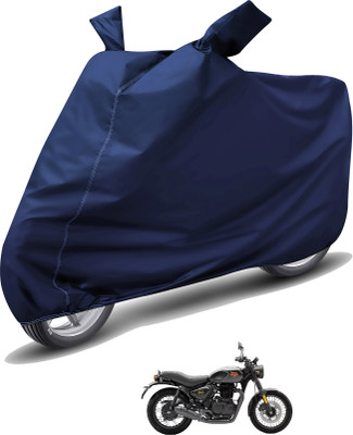 Caronix Waterproof Two Wheeler Cover for Royal Enfield(Hunter 350, Blue)