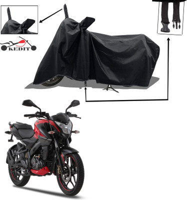 KEDIT Two Wheeler Cover for Universal For Bike(Pulsar 160 NS DTS-i, Black)