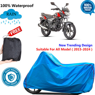 OliverX Waterproof Two Wheeler Cover for Bajaj(Discover 110, Blue)