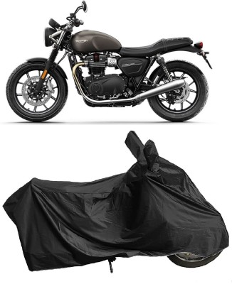 DIGGU Two Wheeler Cover for Triumph(Street Twin BS6, Black)