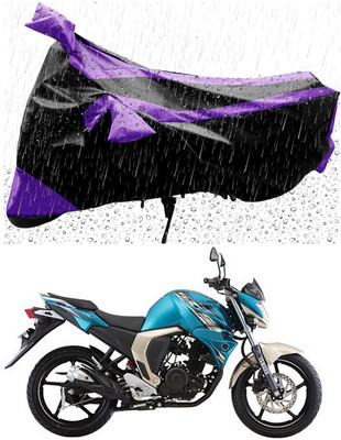 Mdstar Waterproof Two Wheeler Cover for Yamaha(FZS-FI, Purple, Black)