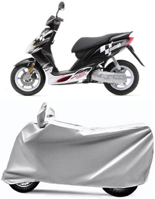 AUCTIMO Two Wheeler Cover for Yamaha(Jog R, Silver)