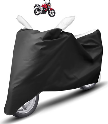 Caronix Two Wheeler Cover for Yamaha(FZ, White)