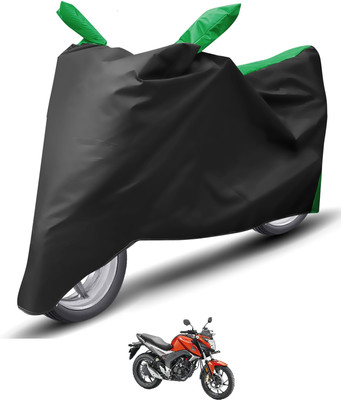 Caronix Waterproof Two Wheeler Cover for Honda(CB Hornet 160R, Green)