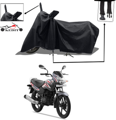 KEDIT Two Wheeler Cover for TVS(Sport KS, Black)