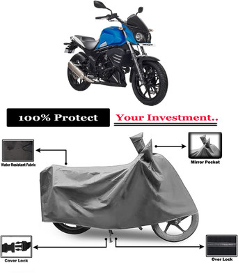 Amexride Two Wheeler Cover for Mahindra(Mojo UT 300, Grey)