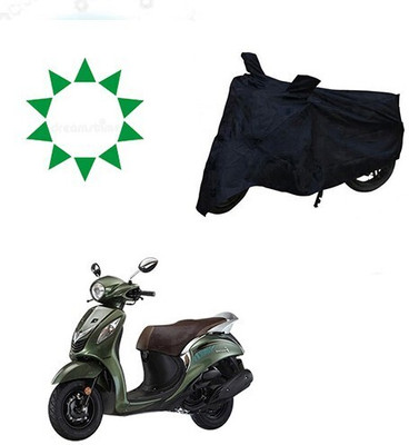HYBRIDS COLLECTION Two Wheeler Cover for Yamaha(Fascino, Black)