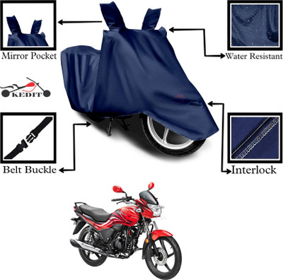 KEDIT Two Wheeler Cover for Hero(Blue)