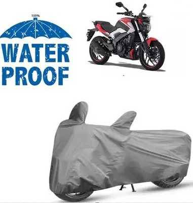 Tritika Waterproof Two Wheeler Cover for Bajaj(Dominar, Grey)