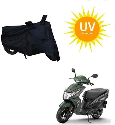 Mdstar Waterproof Two Wheeler Cover for Honda(Dio, Black)