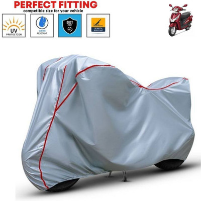BigFly Waterproof Two Wheeler Cover for Hero(MotoCorp Destini 125, Silver, Red)