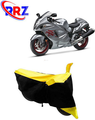 RRZ Waterproof Two Wheeler Cover for Suzuki(GSX R1300 Hayabusa, Black, Yellow)