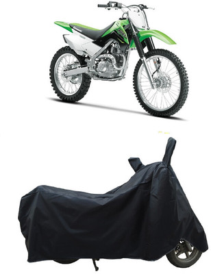 Coxtor Waterproof Two Wheeler Cover for Kawasaki(KLX 140, Black)