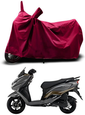 KEDIT Two Wheeler Cover for Suzuki(Burgman Electric, Maroon)