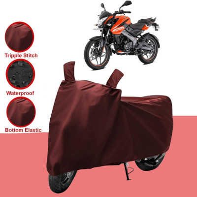 HWSXQAE Two Wheeler Cover for Bajaj(Pulsar NS125, Maroon)