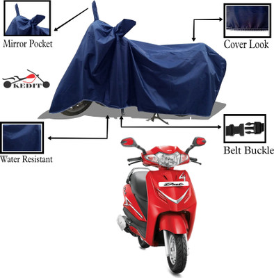 KEDIT Waterproof Two Wheeler Cover for Hero(Duet LX 110CC BS6, Blue)