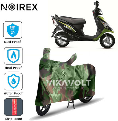 NOIREX Waterproof Two Wheeler Cover for TVS(Scooty Pep+, Green)