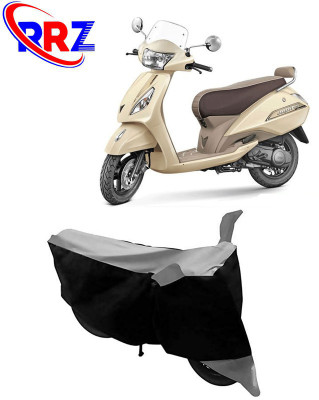 RRZ Waterproof Two Wheeler Cover for TVS(Jupiter classic, Black, Grey)