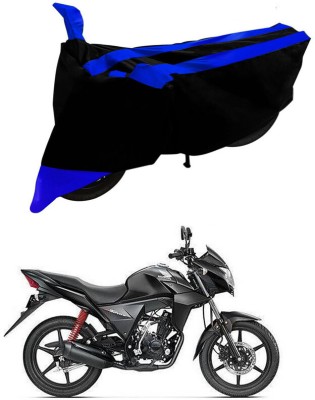 Genipap Two Wheeler Cover for Honda(CB Twister, Black, Blue)