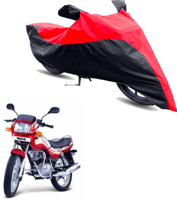 Motodreka Two Wheeler Cover for TVS(Victor Edge, Red, Black)