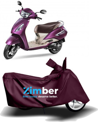 THE REAL ARV Two Wheeler Cover for TVS(Jupiter, Maroon)