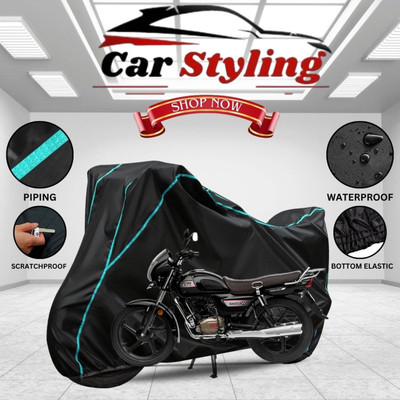 Car Styling Waterproof Two Wheeler Cover for TVS(Radeon, Black)