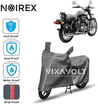 NOIREX Two Wheeler Cover for Royal Enfield(Bullet 500, Grey)
