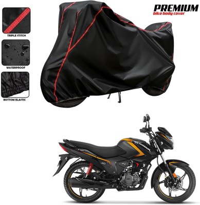 DeepShakshi AUTOMOTIVE Two Wheeler Cover for Hero(Glamour FI, Black, Red)