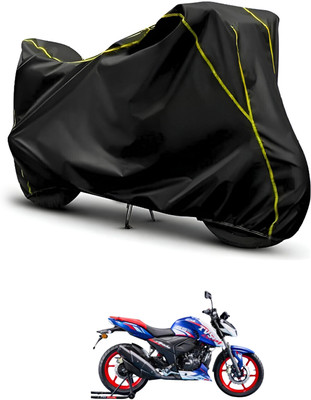 CODOKI Waterproof Two Wheeler Cover for TVS(Apache RTR 165 RP, Black, Black)