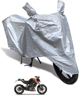 Euro Care Waterproof Two Wheeler Cover for KTM(Duke 200, Silver)