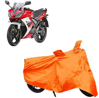 ROYAL AUTO MART Two Wheeler Cover for Yamaha(YZF R15 S, Orange)