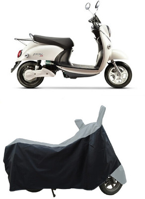 Coxtor Waterproof Two Wheeler Cover for Evolet(Polo BS6, Grey)