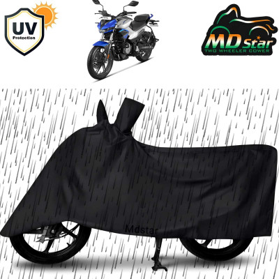 MMSSTAR Two Wheeler Cover for Yamaha(Fascino 125 FI, Black)